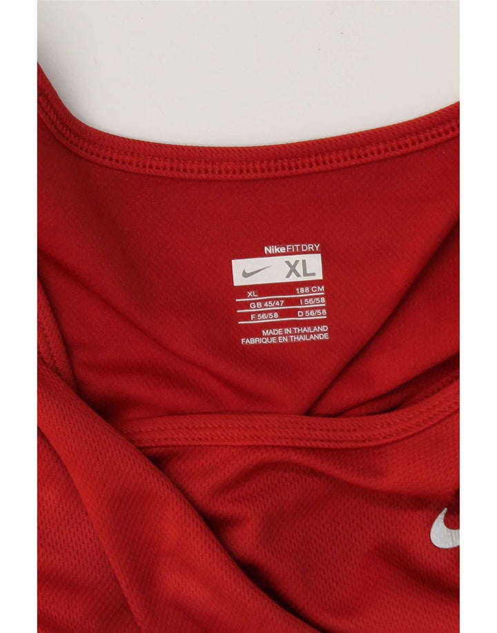 Nike Mens Vest Top UK 45/47 XL Red Colourblock