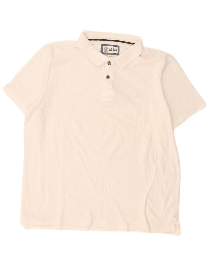 Fat Face Mens Polo Shirt XL White Cotton