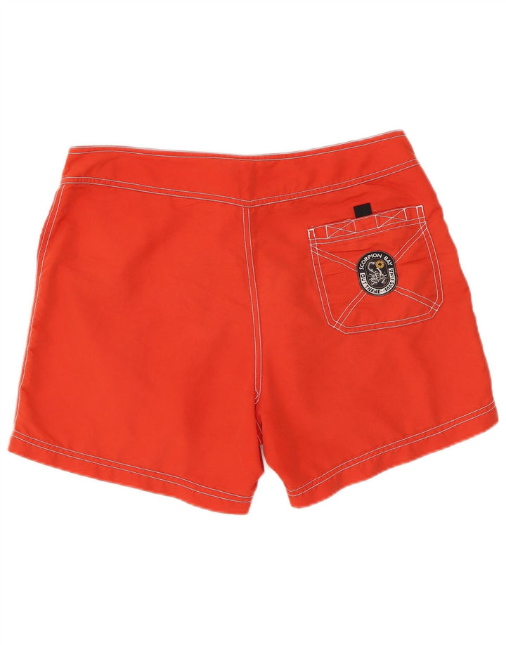 Scorpion Bay Mens Graphic Swimming Shorts Large Red Polyester