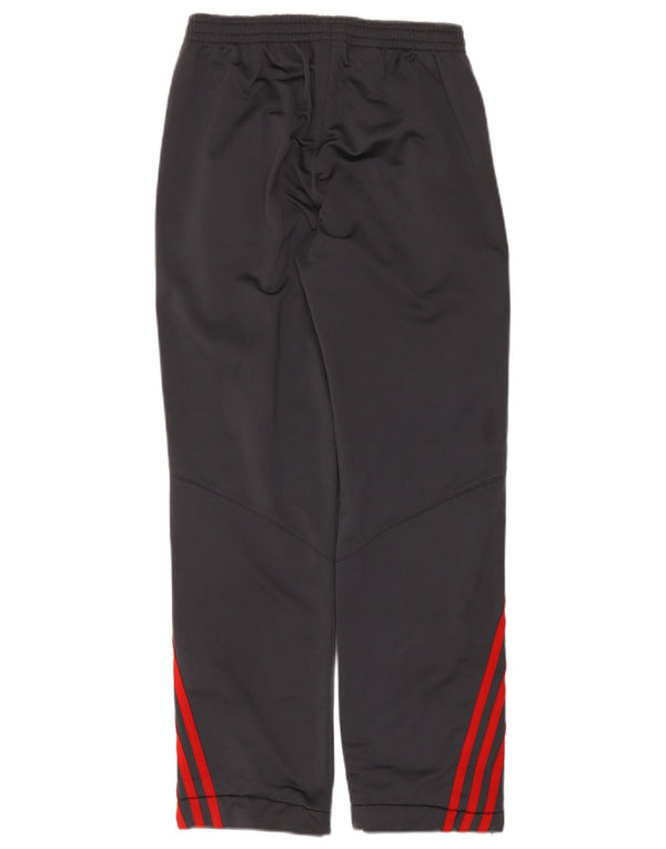 Adidas Boys Tracksuit Trousers Joggers 13-14 Years W30 L28 Grey Polyester