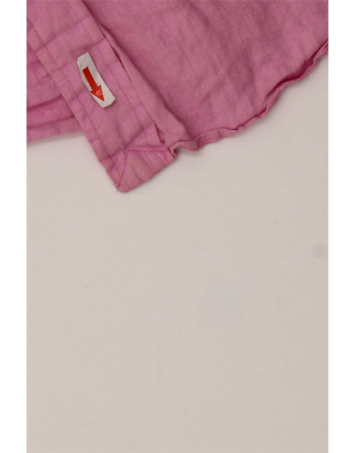Polo Ralph Lauren Mens Shirt Medium Pink Linen
