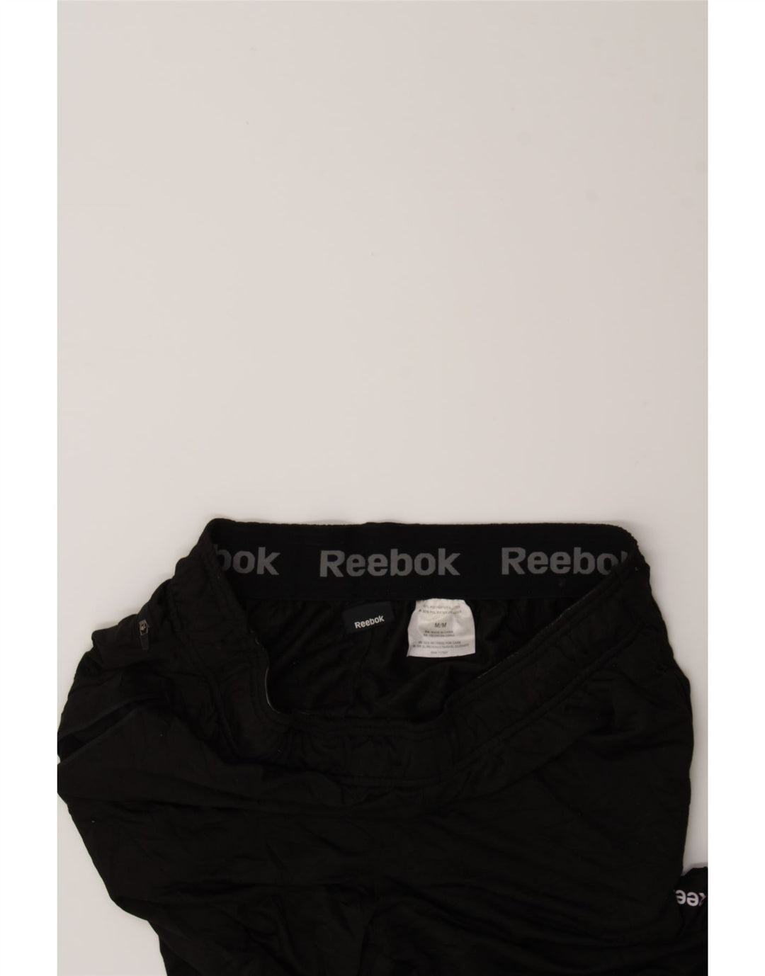REEBOK Mens Tracksuit Trousers Medium Black Polyester Vintage Reebok and Second-Hand Reebok from Messina Hembry 