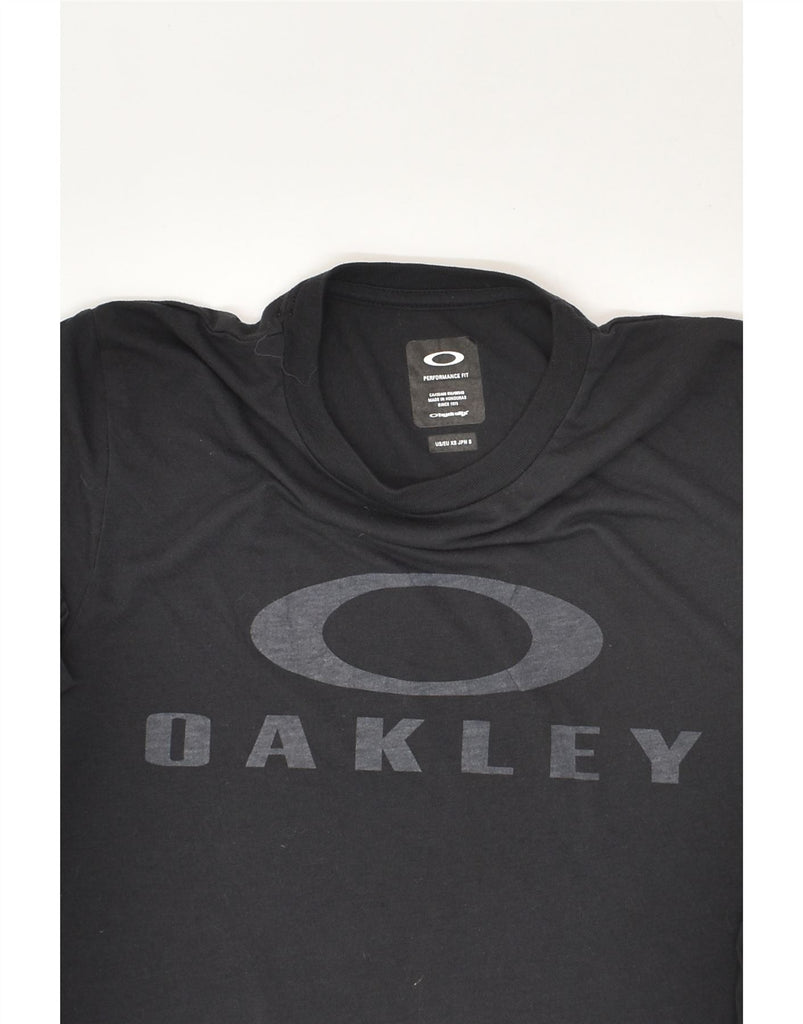 OAKLEY Mens Performance Fit Graphic T-Shirt Top XS Black | Vintage Oakley | Thrift | Second-Hand Oakley | Used Clothing | Messina Hembry 