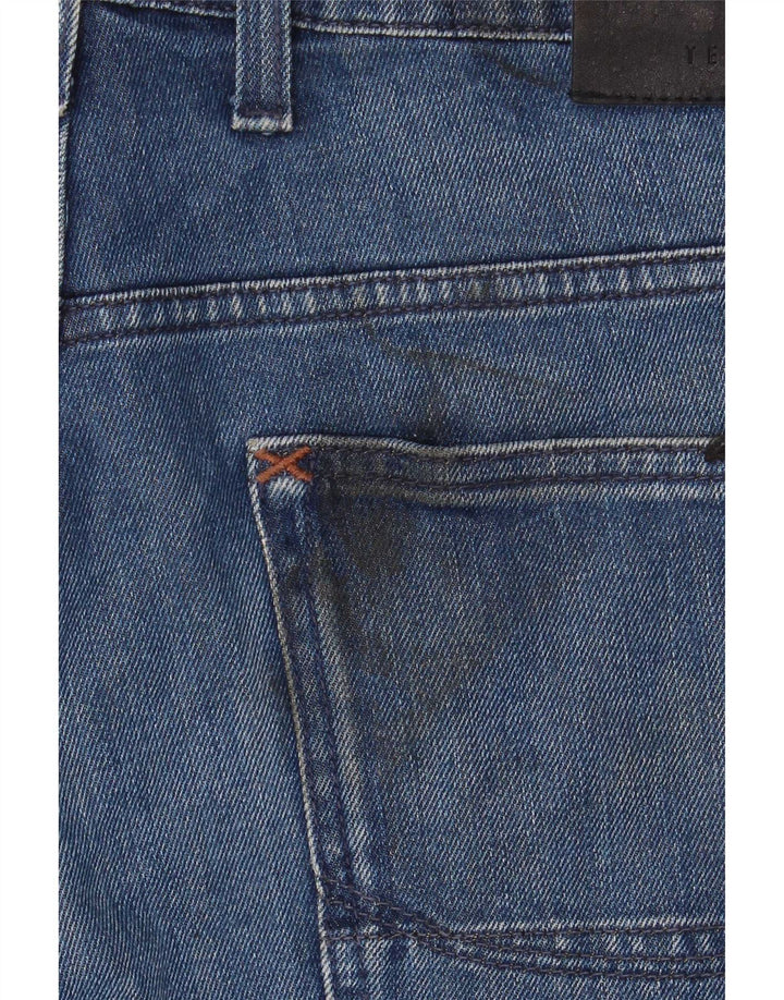 Ted Baker Mens Straight Jeans W36 L34 Blue Cotton