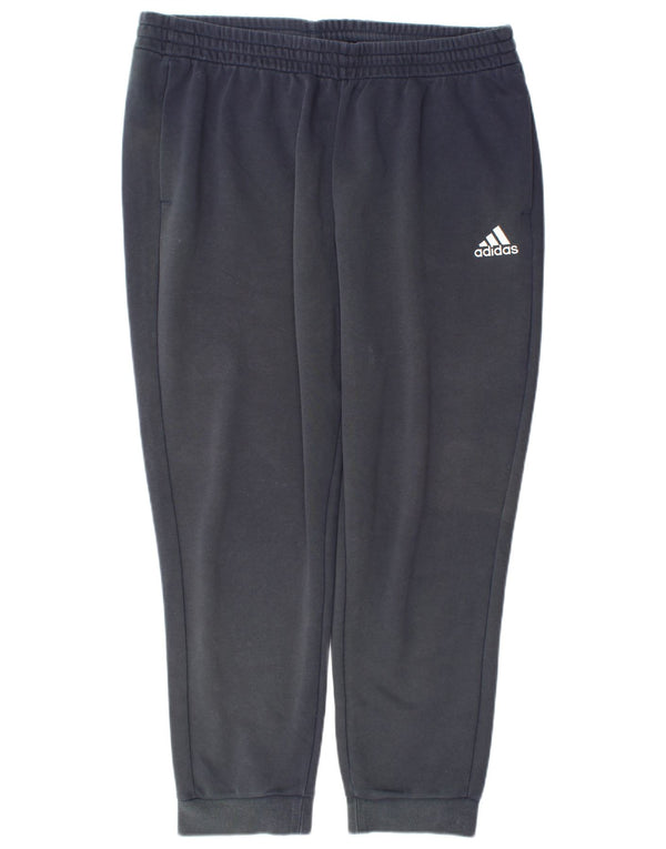 Adidas Mens Tracksuit Trousers Joggers XL  Black Cotton