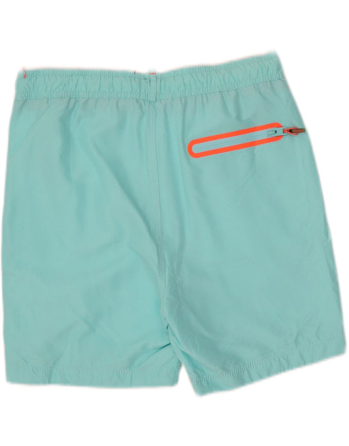 Superdry Mens Graphic Swimming Shorts Medium  Blue Polyester