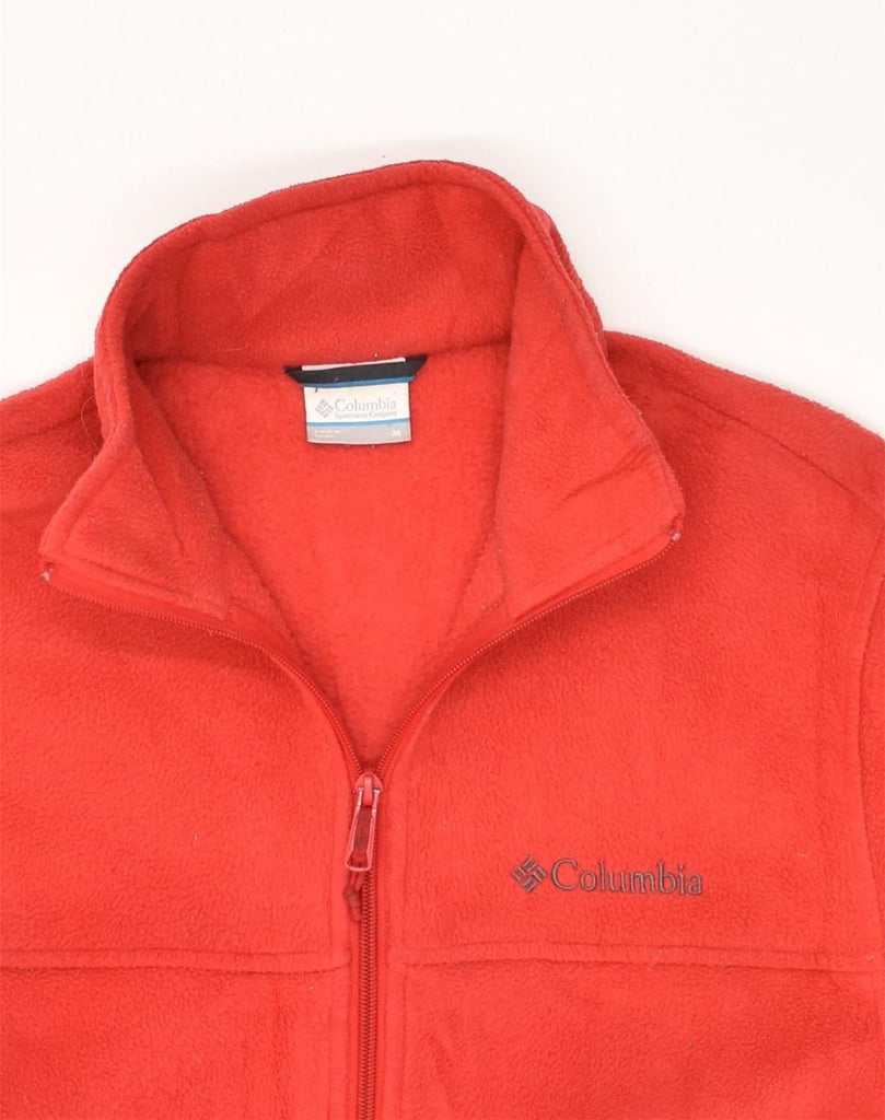 COLUMBIA Mens Fleece Jacket UK 38 Medium Red Polyester | Vintage Columbia | Thrift | Second-Hand Columbia | Used Clothing | Messina Hembry 