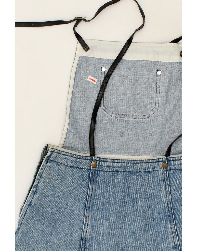 VINTAGE Womens Dungarees Denim Skirt UK 12 Medium W26 Blue Cotton Vintage Vintage and Second-Hand Vintage from Messina Hembry 