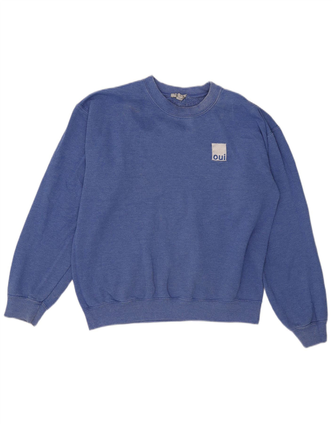 Topshop Womens Sweatshirt Jumper UK 12 Medium Blue