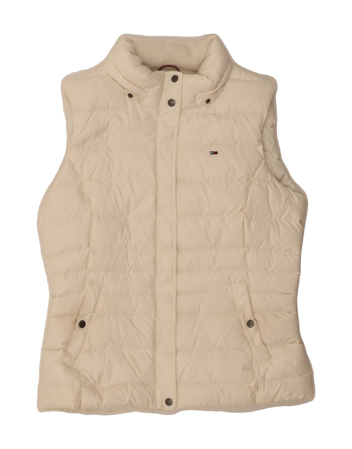TOMMY HILFIGER Womens Padded Jacket UK 18 XL White Polyester Vintage Tommy Hilfiger and Second-Hand Tommy Hilfiger from Messina Hembry 
