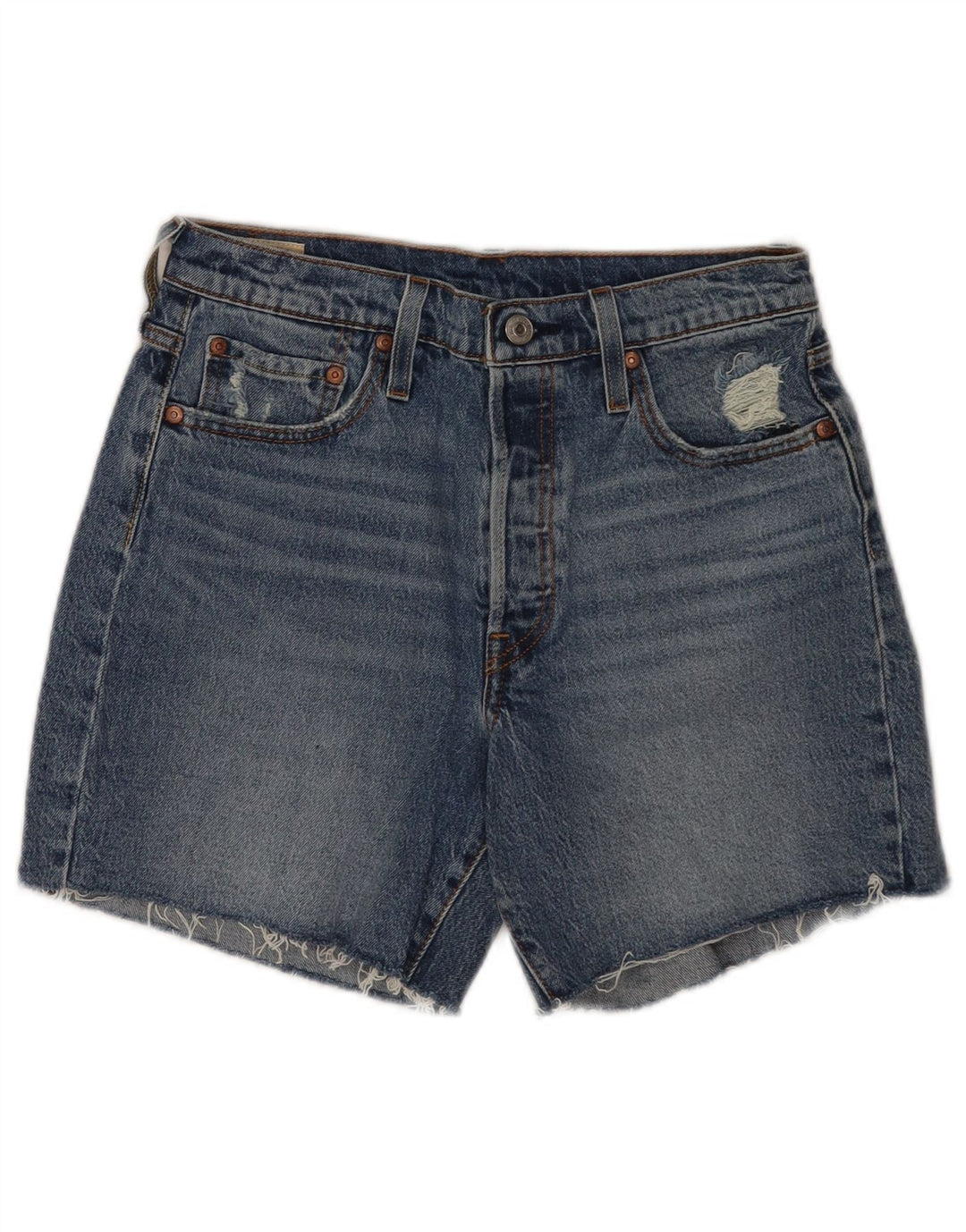 Levi's Womens 501 Denim Shorts W28 Medium Blue Cotton
