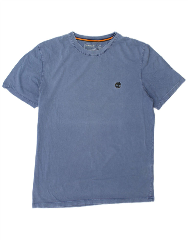 Timberland Mens Regular Fit T-Shirt Top Medium Blue Cotton