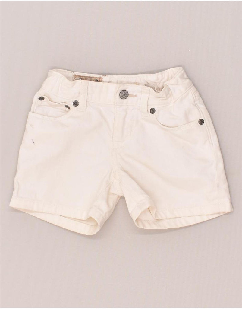 POLO RALPH LAUREN Girls Denim Shorts 3-4 Years W20  White Cotton | Vintage Polo Ralph Lauren | Thrift | Second-Hand Polo Ralph Lauren | Used Clothing | Messina Hembry 