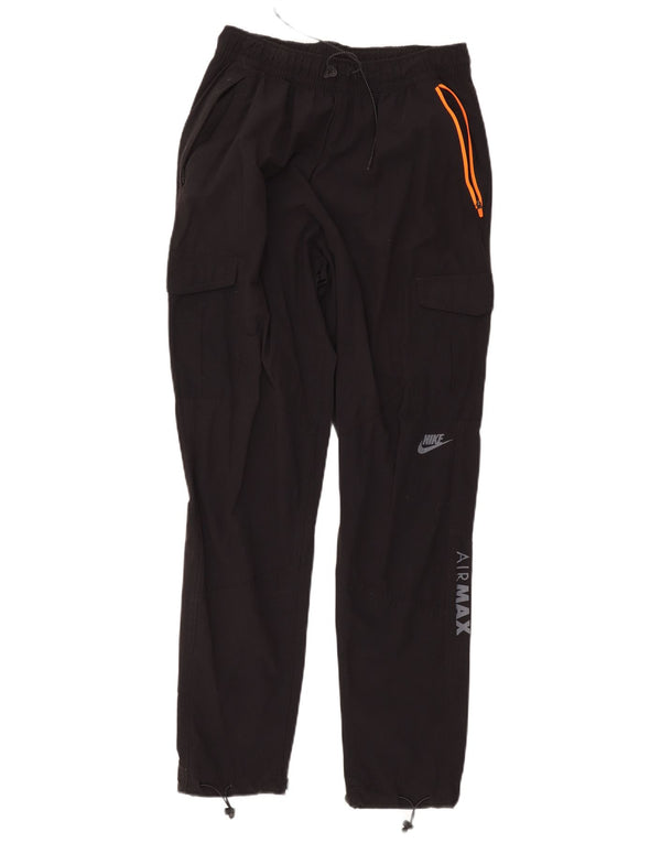 Nike Mens Graphic Cargo Tracksuit Trousers Large Black Nylon