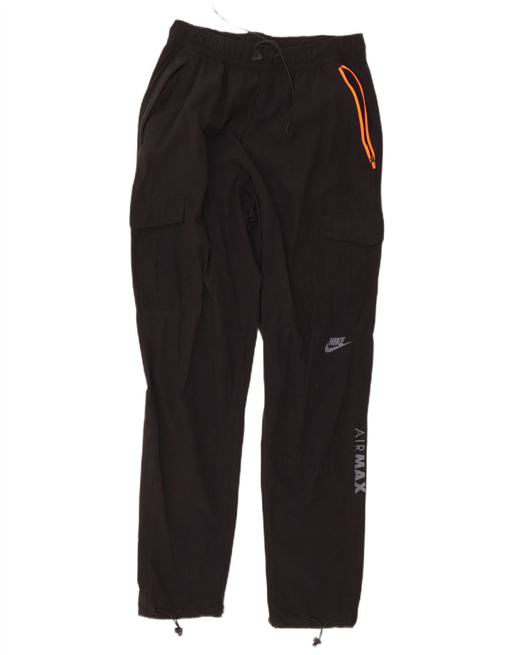 Nike Mens Graphic Cargo Tracksuit Trousers Large Black Nylon