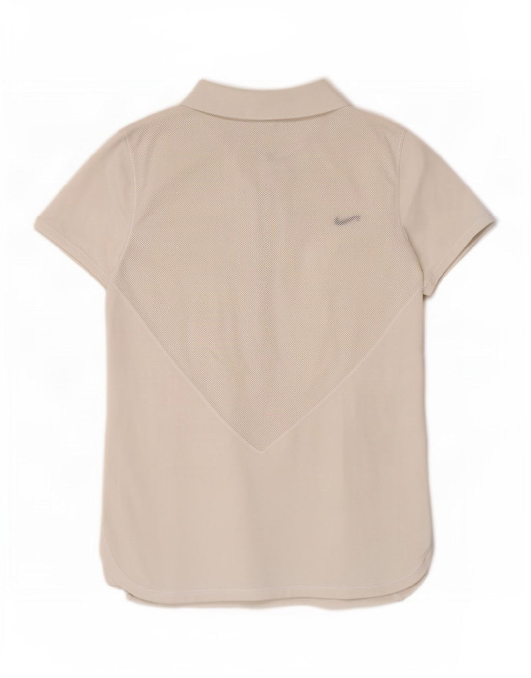 Nike Womens Polo Shirt UK 8/10 Small Off White