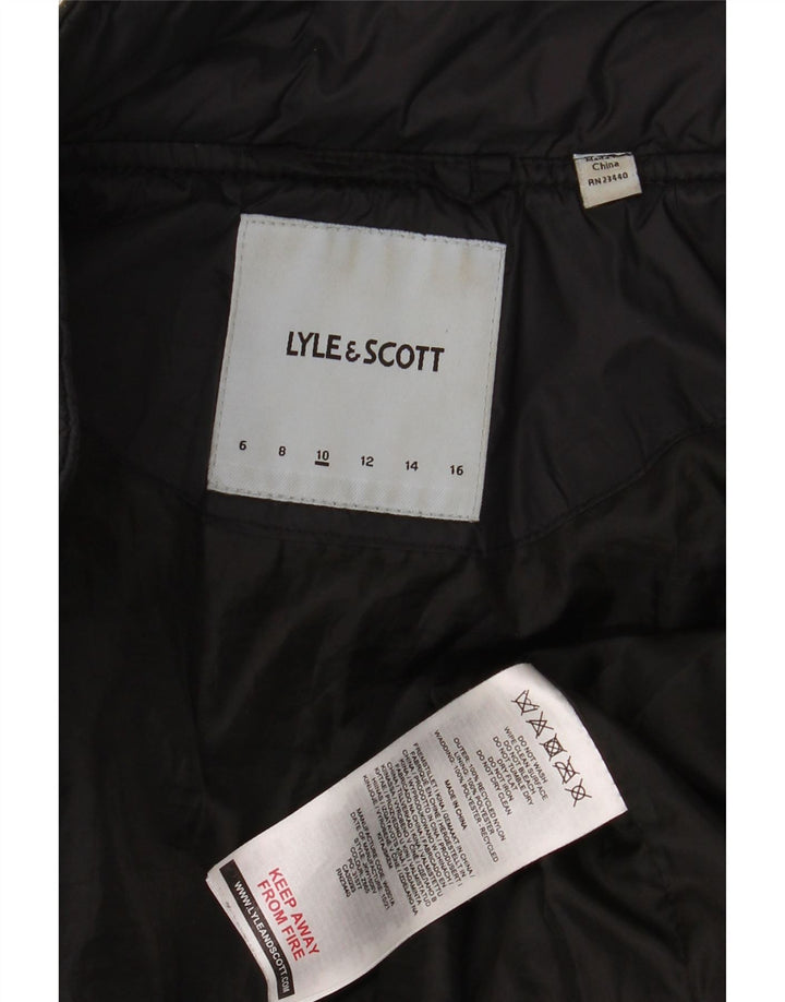 Lyle & Scott Boys Padded Jacket 9-10 Years Black Nylon