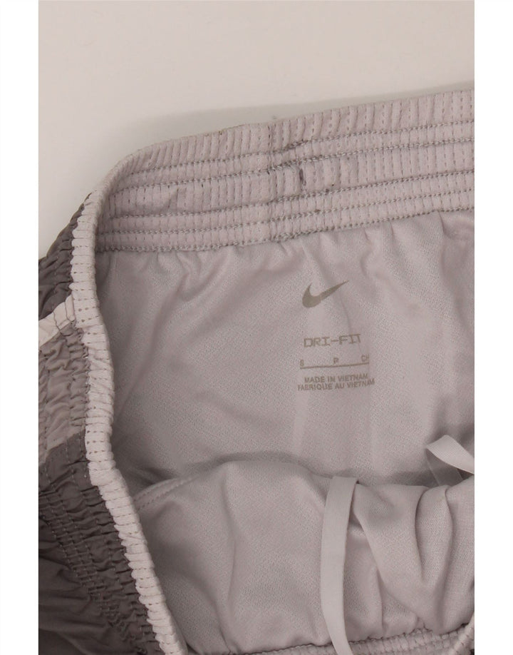 Nike Womens Dri Fit Sport Shorts UK 10 Small Grey Polyester