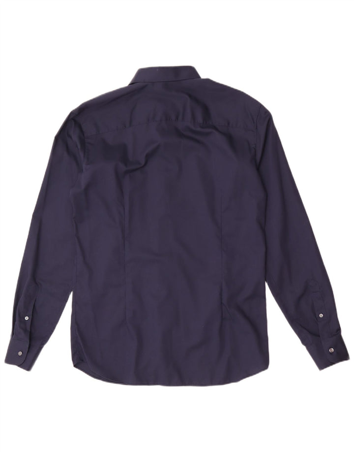 Jack & Jones Mens Regular Fit Shirt Medium Navy Blue Cotton