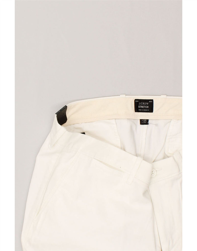 J. CREW Womens Slim Chino Trousers W34 L32  White | Vintage J. Crew | Thrift | Second-Hand J. Crew | Used Clothing | Messina Hembry 