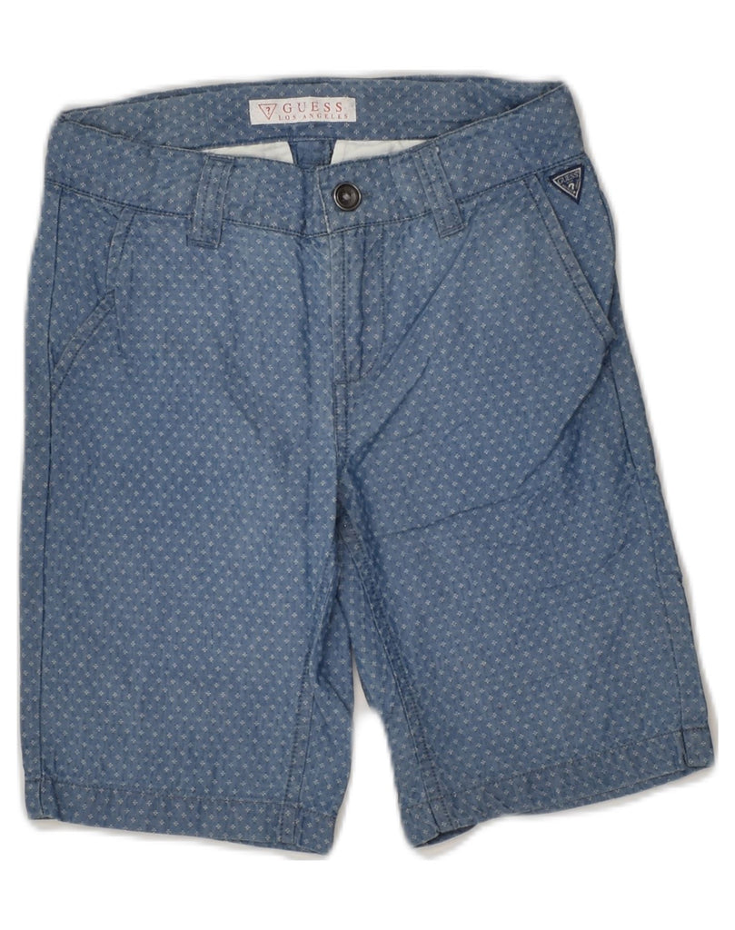 GUESS Boys Casual Shorts 5-6 Years W23 Blue Spotted Cotton | Vintage Guess | Thrift | Second-Hand Guess | Used Clothing | Messina Hembry 