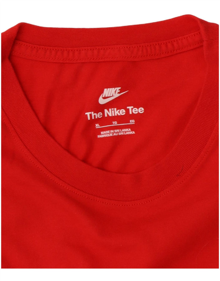 NIKE Mens T-Shirt Top XL Red