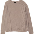 ZARA Mens Boat Neck Jumper Sweater XL Grey