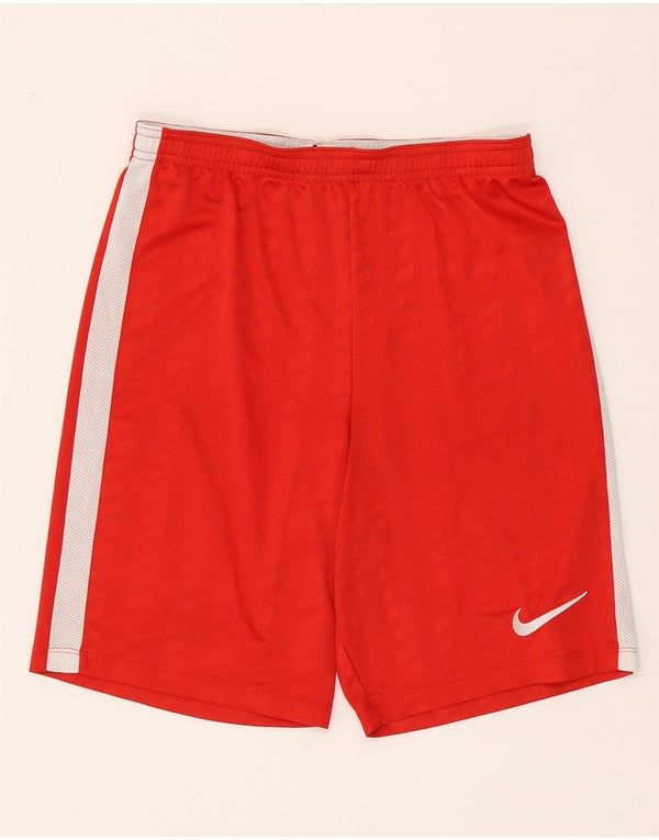 Nike Mens Dri Fit Sport Shorts Small Red Colourblock Polyester