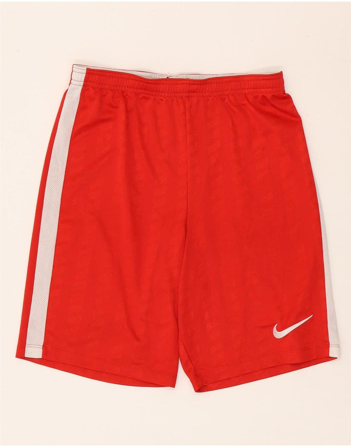Nike Mens Dri Fit Sport Shorts Small Red Colourblock Polyester