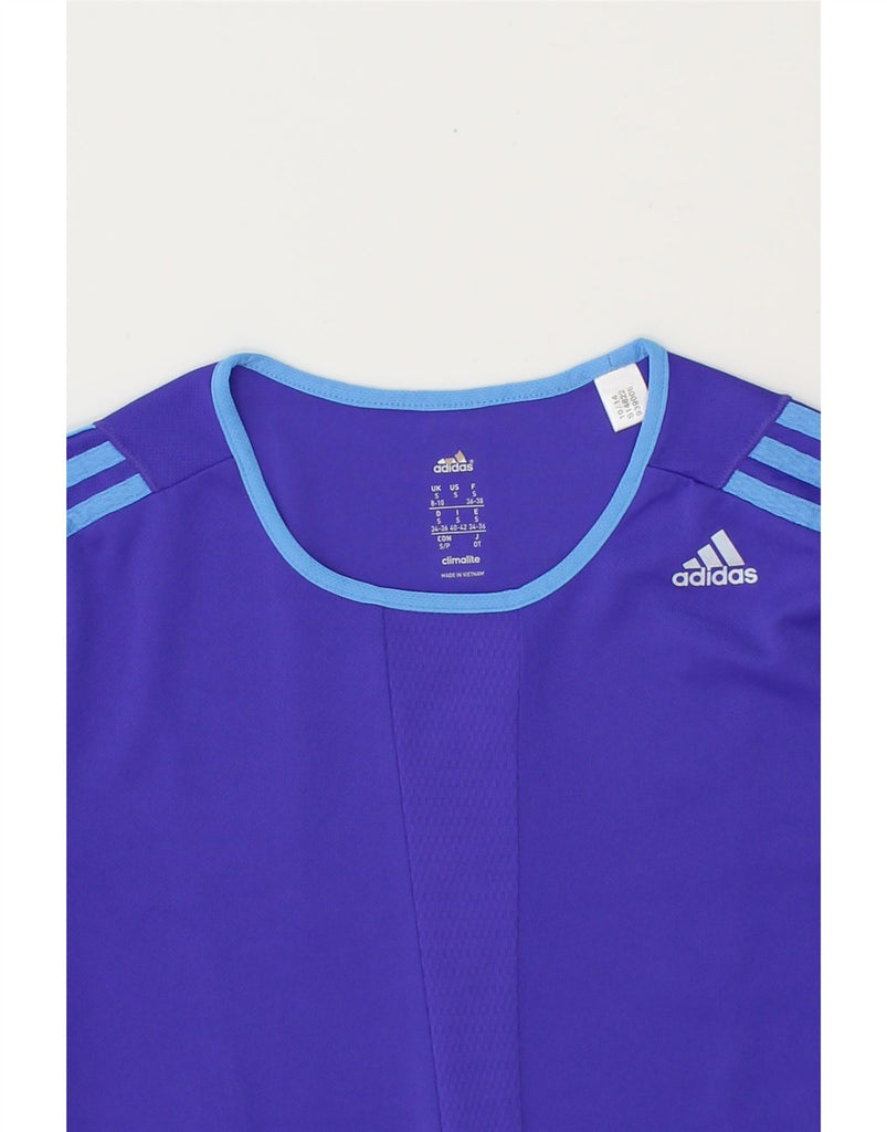 ADIDAS Womens Climalite T-Shirt Top UK 8/10  Small Purple Polyester Vintage Adidas and Second-Hand Adidas from Messina Hembry 