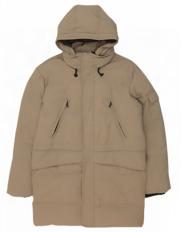Diadora Mens Hooded Padded Coat UK 40 Large Green Polyamide