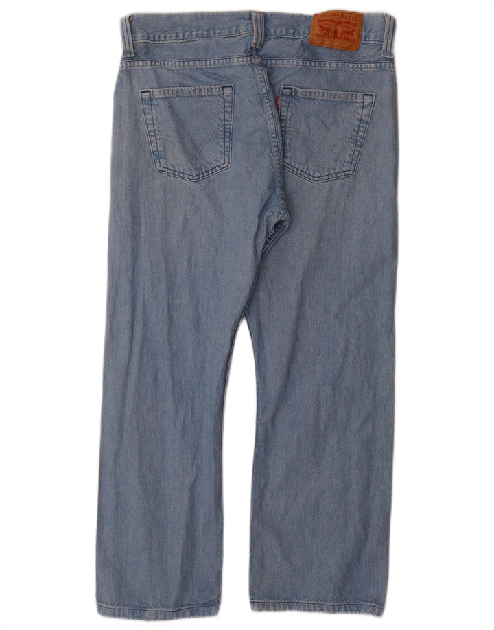 Levi's Mens 506 Straight Jeans W34 L29 Blue Cotton