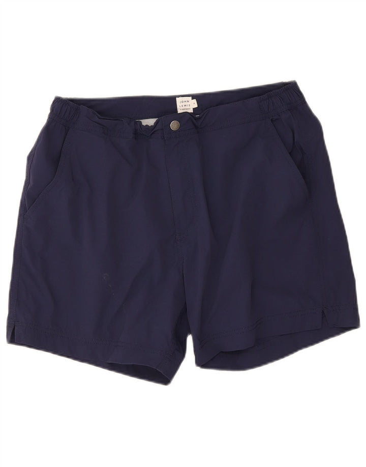 John Lewis Mens Swimming Shorts Medium  Navy Blue Nylon