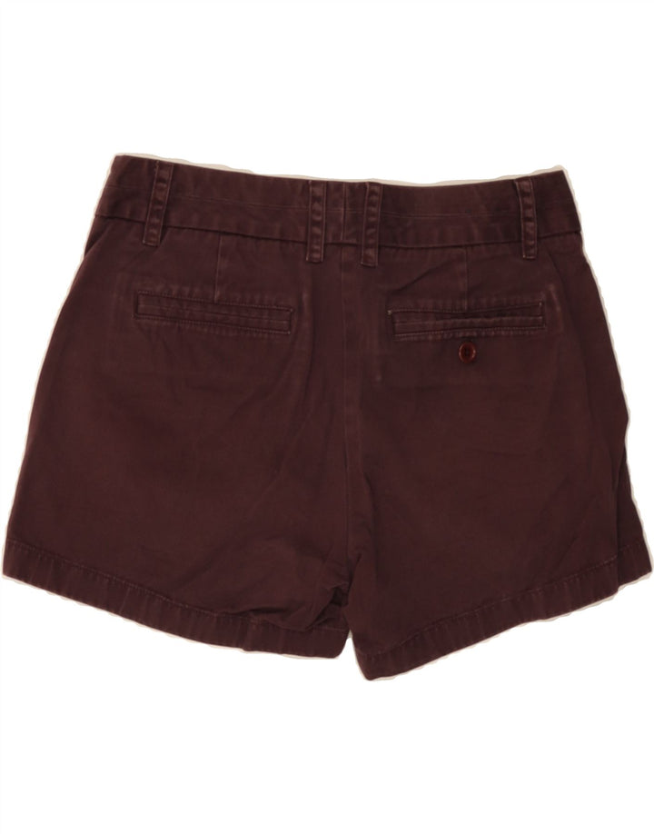 J. CREW Womens Chino Shorts US 4 Small W32 Maroon Cotton Vintage J. Crew and Second-Hand J. Crew from Messina Hembry 