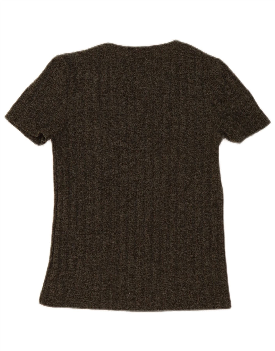 Zara Womens Trafaluc T-Shirt Top UK 8 Small Khaki Polyester