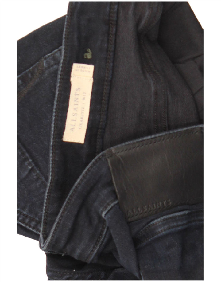 All Saints Mens Cigarette Slim Jeans W32 L32 Navy Blue Cotton