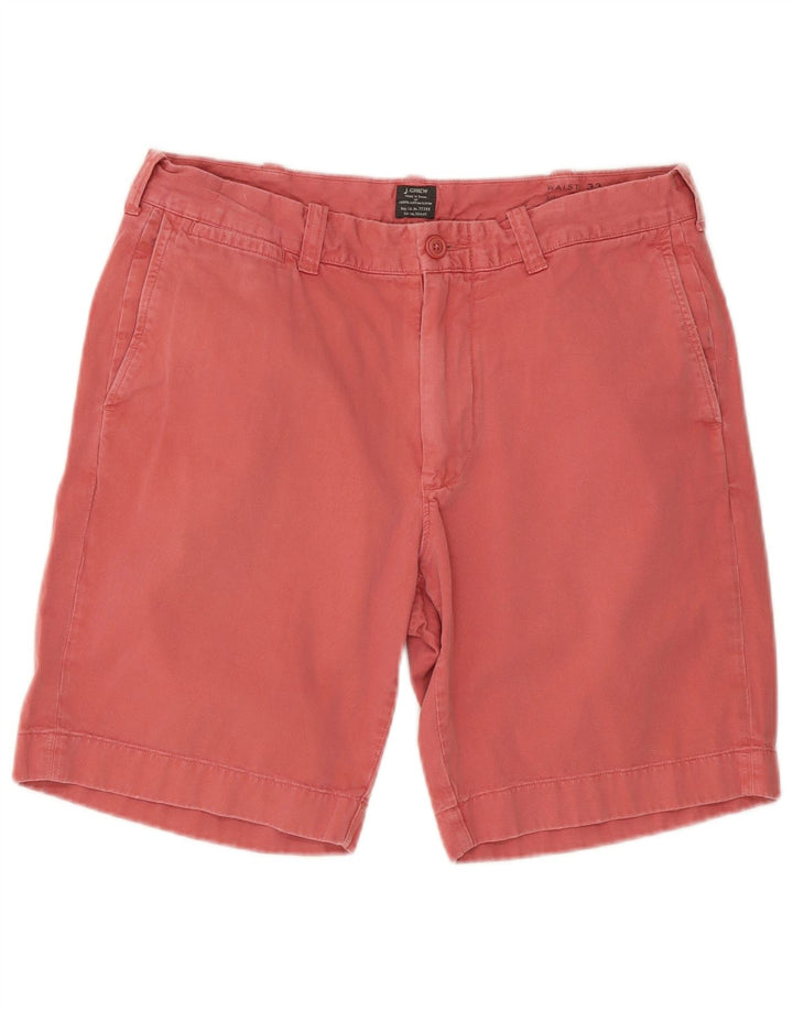 J. CREW Mens Chino Shorts W33 Medium Red Cotton