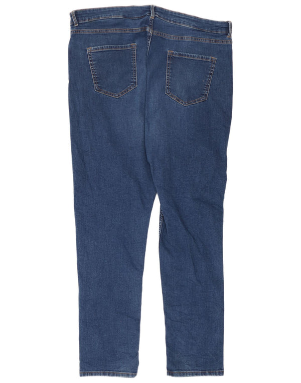 Marks & Spencer Womens The Lily Slim Jeans UK 18 XL W36 L28 Blue Cotton
