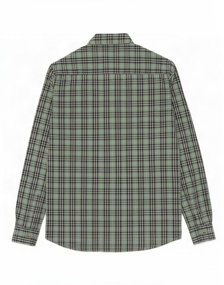 Massimo Dutti Boys Shirt 13-14 Years Green Check Cotton