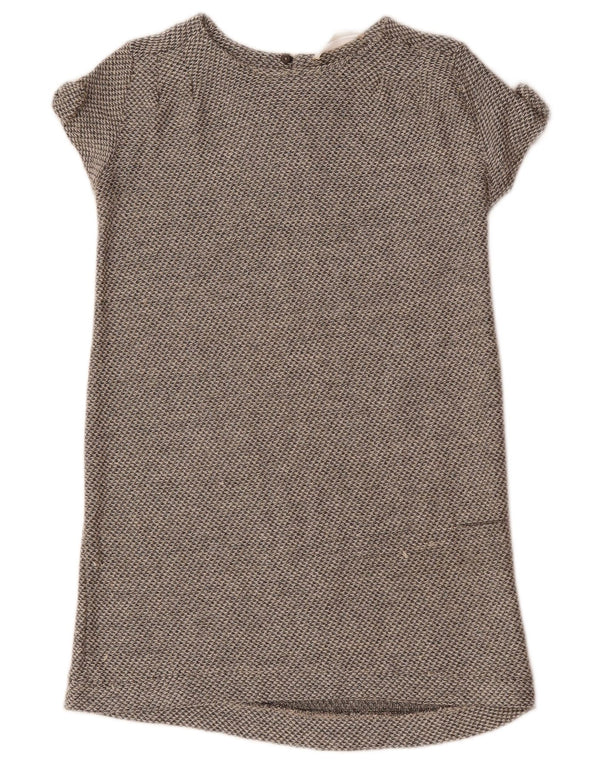 Zara Girls Shift Dress 11-12 Years Grey Flecked Viscose