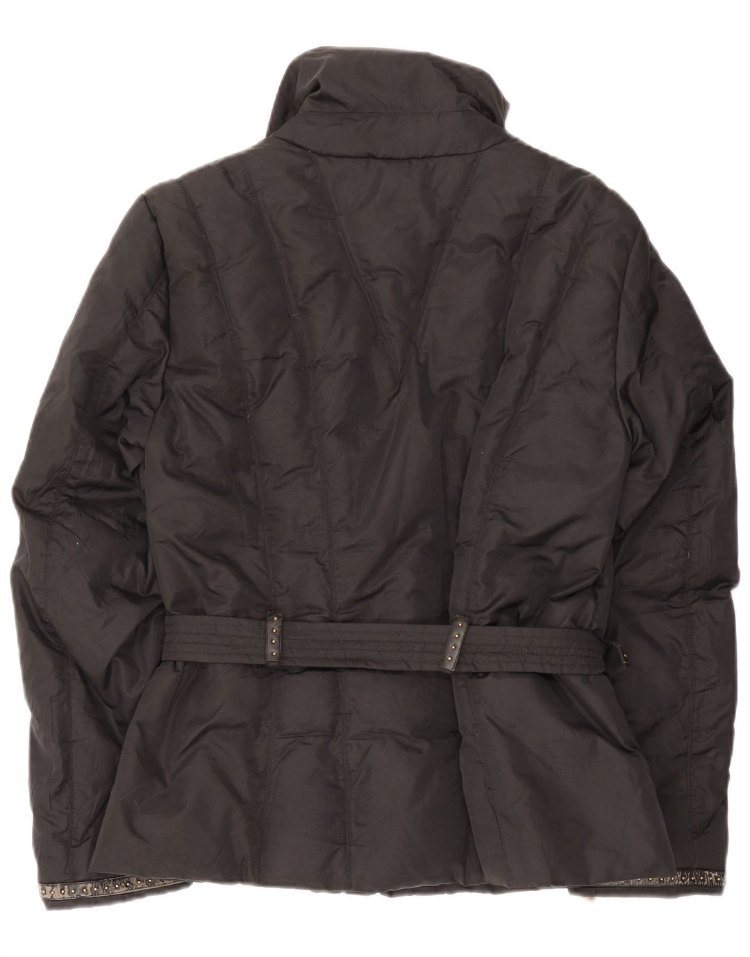 Trussardi Womens Padded Jacket IT 48 XL Black Polyamide