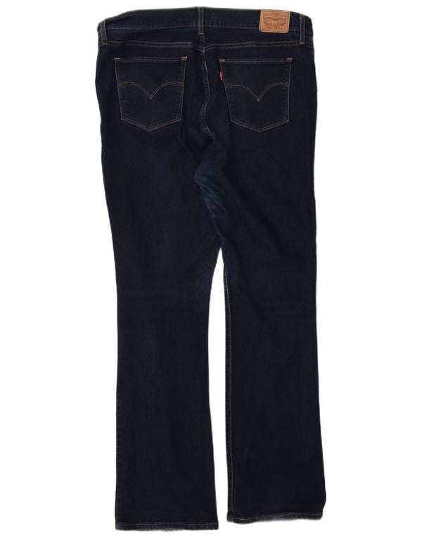 Levi's Womens 315 Shaping Bootcut Jeans W33 L32 Navy Blue Cotton