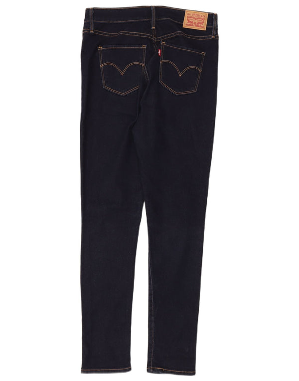 Levi's Womens 311 Shaping Skinny Jeans W28 L30 Navy Blue Cotton