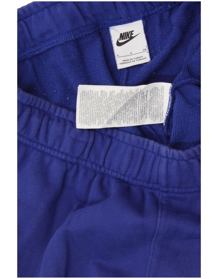 NIKE Mens Graphic Sport Shorts Small  Blue Cotton