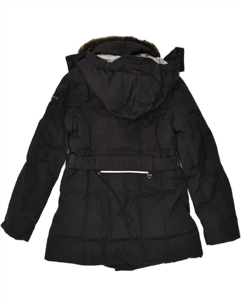 PEUTEREY Girls Hooded Padded Jacket 12-13 Years Large Black Nylon | Vintage PEUTEREY | Thrift | Second-Hand PEUTEREY | Used Clothing | Messina Hembry 