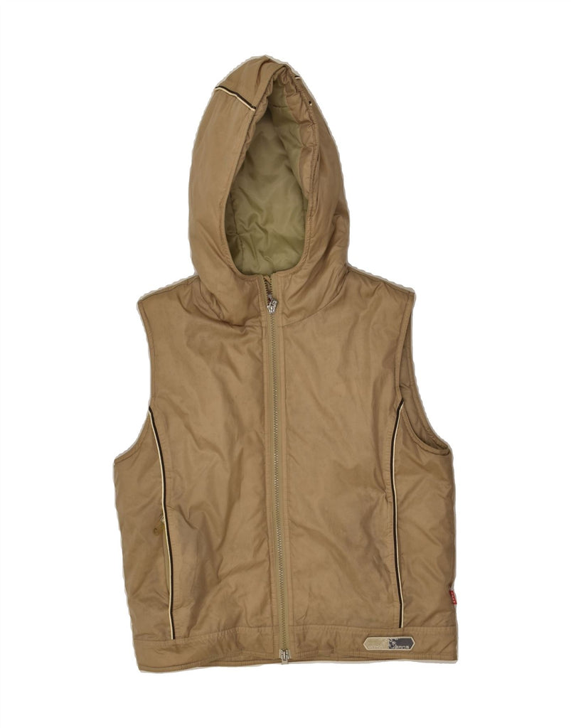 ONYX Womens Hooded Gilet UK 16 Large Khaki | Vintage Onyx | Thrift | Second-Hand Onyx | Used Clothing | Messina Hembry 