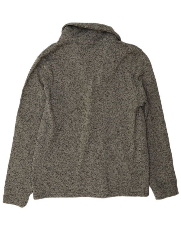 Levi's Mens Cardigan Sweater Large Grey Flecked Polyester