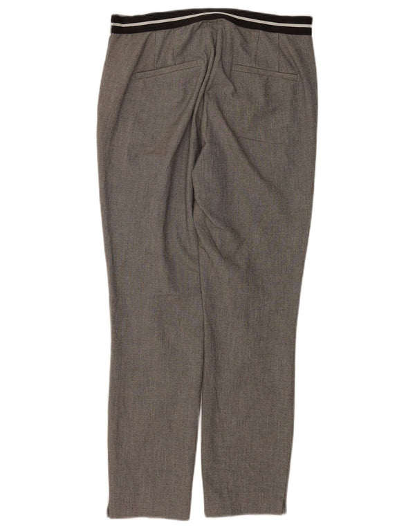 Zara Womens Straight Suit Trousers Medium W28 L27 Grey Polyester