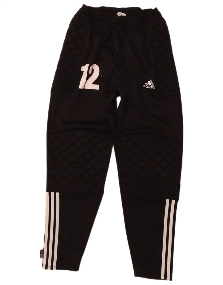 ADIDAS Mens Graphic Tracksuit Trousers Medium Black Polyester