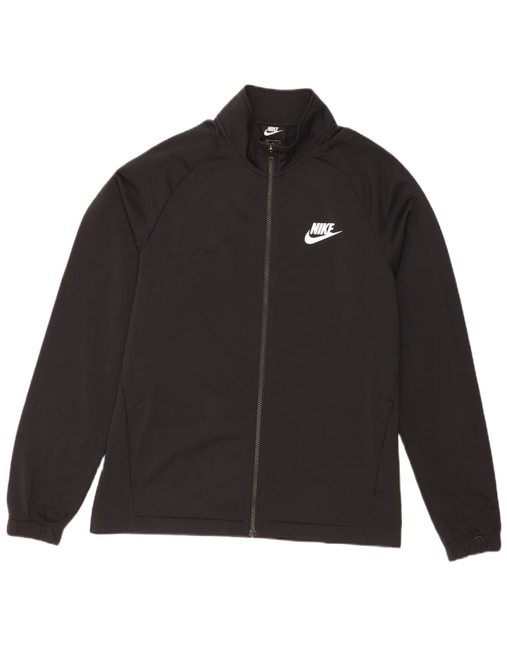 Nike Mens Tracksuit Top Jacket Large Black Polyester